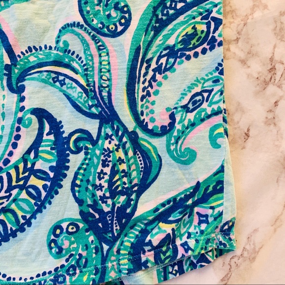 Lilly Pulitzer Marlow Paisley Tank Top - Picture 2 of 4